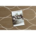 Miniatyrbild 2 av 5: FLAT 49379265 Sisal matta Droppar - naturlig beige stråfärg, snöre, 120x170 cm