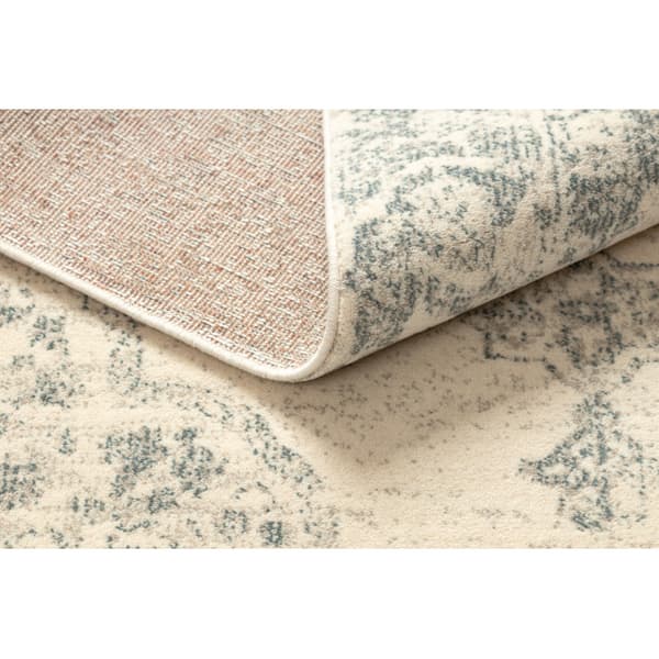Ullmatta LEGEND ABBY 486.24.LA100 OSTA Ornament, ram Klassisk beige / blå, 135x200 cm