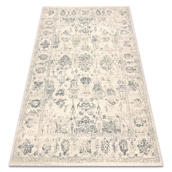 Ullmatta LEGEND ABBY 486.25.LA110 OSTA Ornament, ram Klassisk beige / grön, 80x160 cm