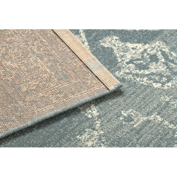 Ullmatta LEGEND ABBY 486.10.LA500 OSTA Ornament, ram Klassisk blå / beige, 200x300 cm