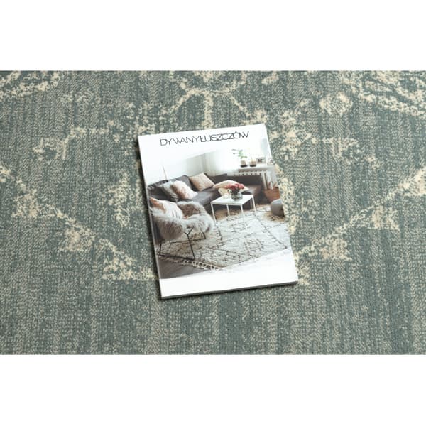 Ullmatta LEGEND ABBY 486.10.LA500 OSTA Ornament, ram Klassisk blå / beige, 200x300 cm