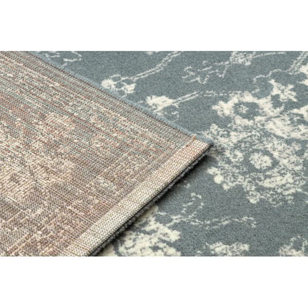 Ullmatta LEGEND ABBY 486.25.LA500 OSTA Ornament, ram Klassisk blå / beige, 200x300 cm