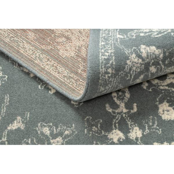 Ullmatta LEGEND ABBY 486.25.LA500 OSTA Ornament, ram Klassisk blå / beige, 200x300 cm
