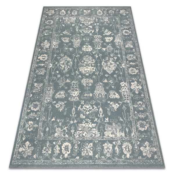 Ullmatta LEGEND ABBY 486.25.LA500 OSTA Ornament, ram Klassisk blå / beige, 200x300 cm