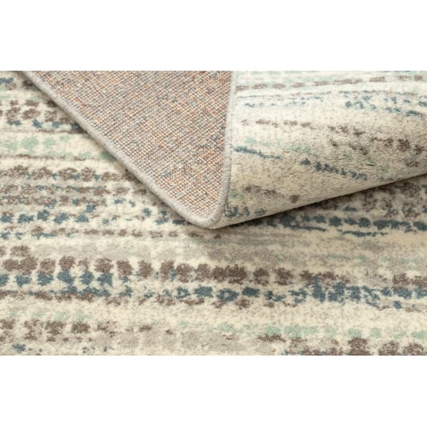 Ullmatta LEGEND ABBY 486.57.LA100 OSTA Vintage, modern beige / blå, 200x300 cm