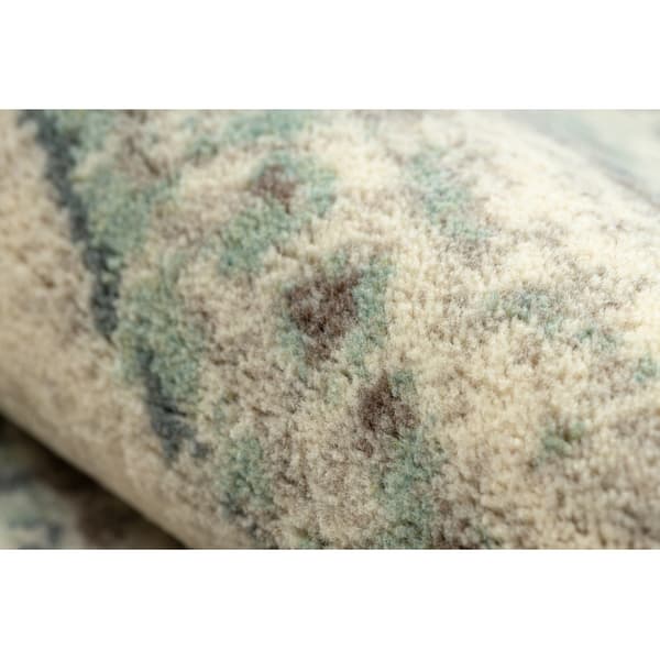Ullmatta LEGEND ABBY 486.57.LA100 OSTA Vintage, modern beige / blå, 200x300 cm