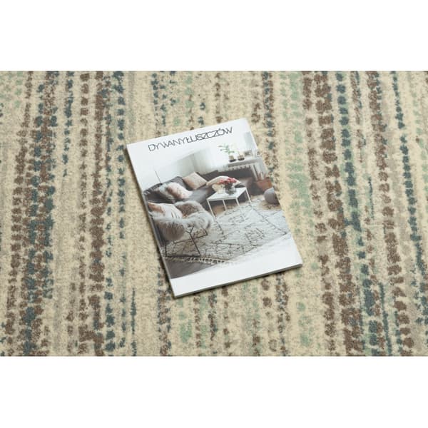 Ullmatta LEGEND ABBY 486.57.LA100 OSTA Vintage, modern beige / blå, 200x300 cm
