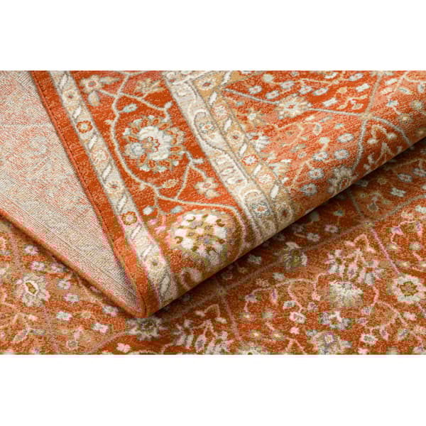 Ullmatta SOHO 477.27.LA300 OSTA - Romb, geometrisk ram naturlig terrakotta / beige, 200x300 cm