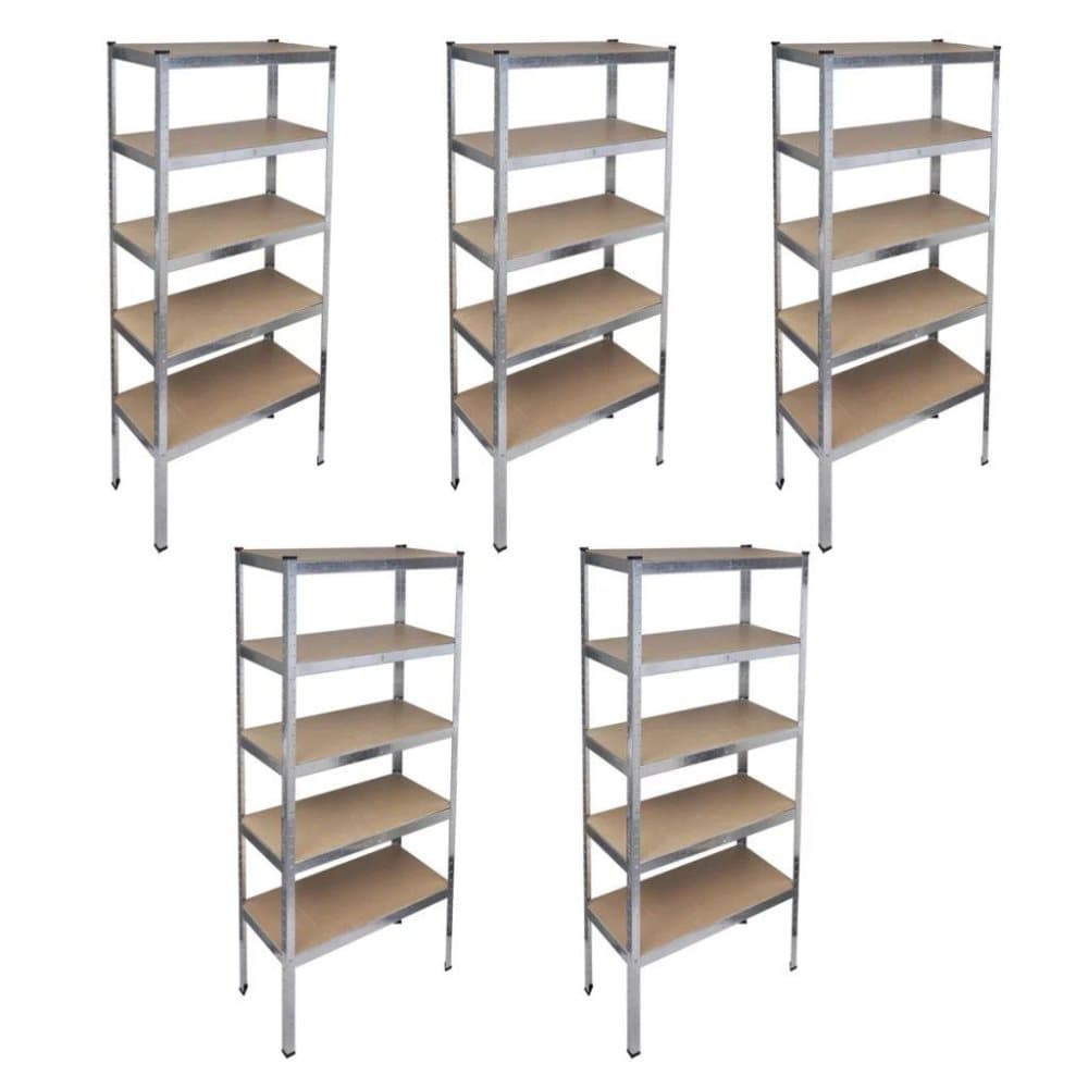 vidaXL Hylde opbevaring 90x40x180 cm 5-pack