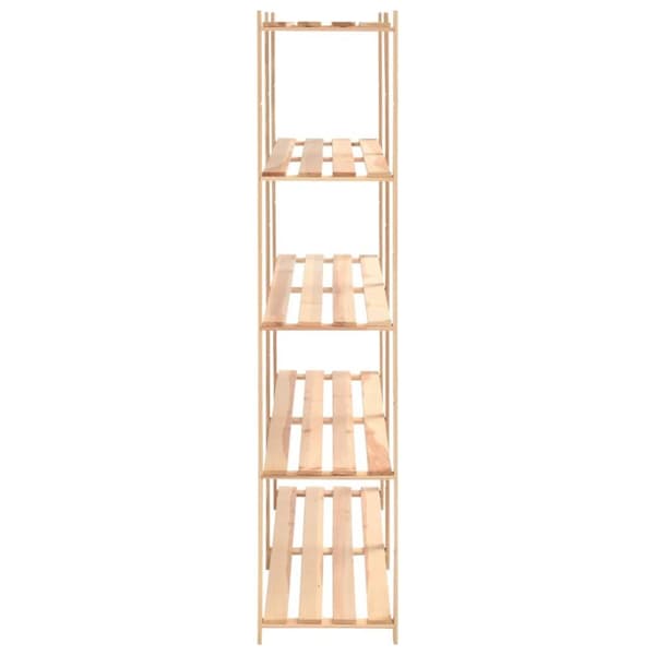 vidaXL reol i 5 niveauer 170 x 38 x 170 cm massivt fyrretræ 500 kg
