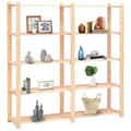 Miniatyrbilde 2 av 7: vidaXL Oppbevaringshylle 5 etasjer 170x38x170cm heltre furu 500 kg