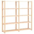 Miniatyrbilde 1 av 7: vidaXL Oppbevaringshylle 5 etasjer 170x38x170cm heltre furu 500 kg