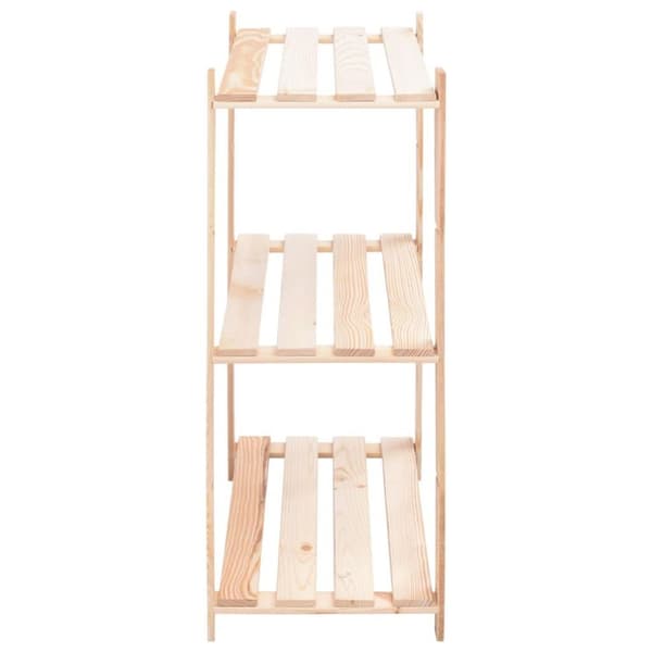 vidaXL reoler 2 stk. 3 hylder 80x38x90 cm massivt fyrretræ 150 kg