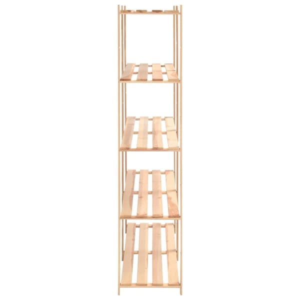 vidaXL reoler 2 stk. 5 hylder 170 x 38 x 170 cm massivt fyrretræ 500 kg