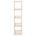 Miniatyrbilde 4 av 7: vidaXL Oppbevaringshylle 5 etasjer 80x38x170 cm heltre furu 250 kg