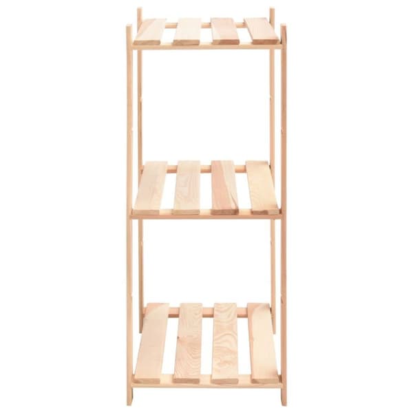 vidaXL Lagringshyller 3 etasjer 2 stk 60x38x90cm heltre furu 150kg
