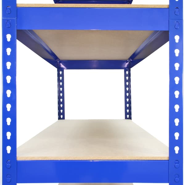 Q-Rax Blå Lagerhylla / Förvaringshylla - 120 cm (B) x 180 cm (H) x 50 cm (D)