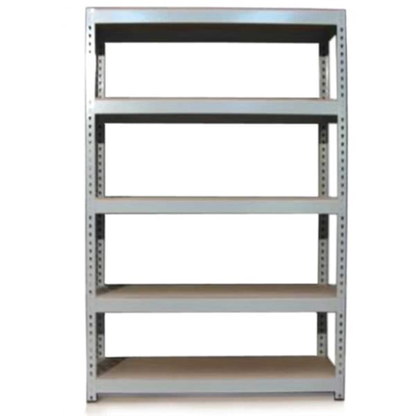 Q-Rax Grå Lagerhylla/Förvaringshylla - 120 cm (B) x 180 cm (H) x 50 cm (D) | Modulhyllor, Förvaring, Garage