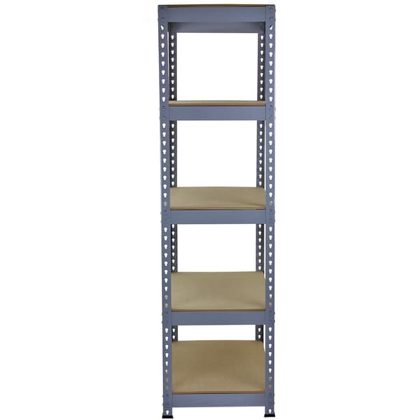 Q-Rax Lagerhylla / Förvaringshylla (Grå) | 90 cm (Bredd) x 180 cm (Höjd) x 50 cm (Djup)