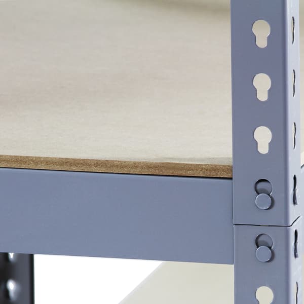 Q-Rax Lagerhylla / Förvaringshylla (Grå) | 90 cm (Bredd) x 180 cm (Höjd) x 50 cm (Djup)