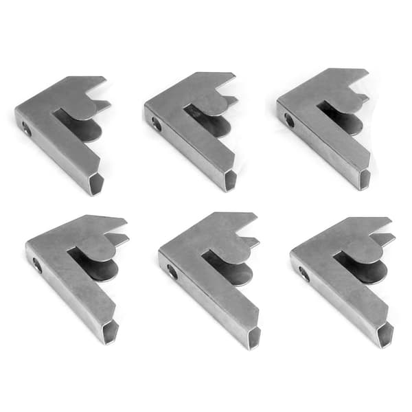 Fästen för Galwixyllor Silver (6 stycken) Garagehyllor Verkstadshyllor Lagerhyllor Förvaringshyllor Garage Verkstad Lager Förvaring | MonsterShop