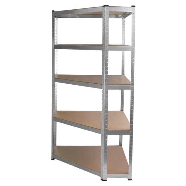 Galwix Hörnhylla i Galvaniserat Stål, 90cm (B) | Lagerhyllor, Hyllor, Förvaring