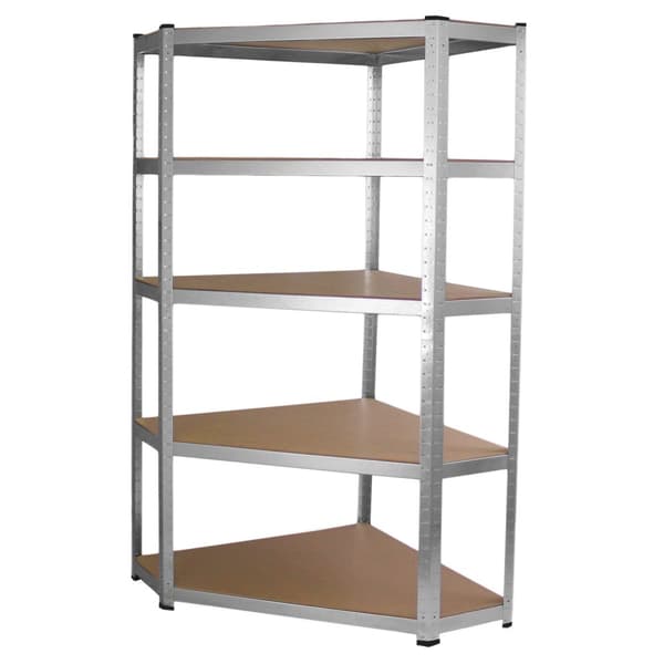 Galwix Hörnhylla i Galvaniserat Stål, 90cm (B) | Lagerhyllor, Hyllor, Förvaring