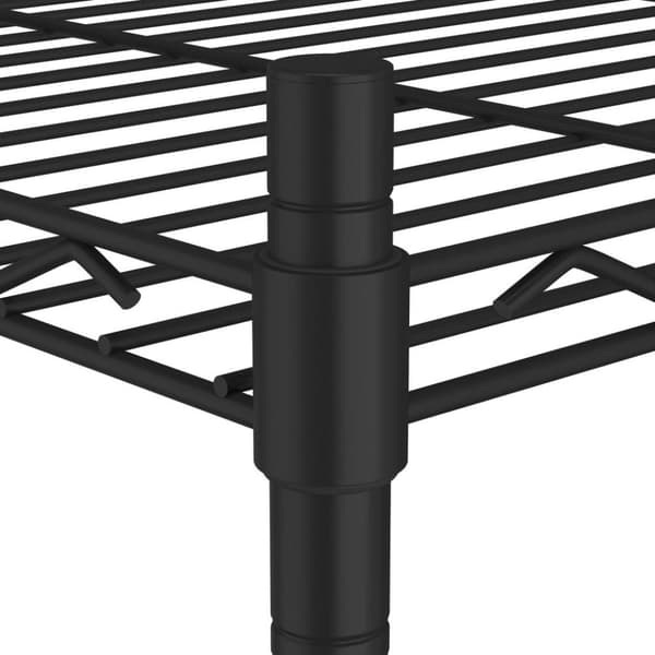 vidaXL Förvaringshylla med 3 hyllplan 60x35x76 svart 150 kg