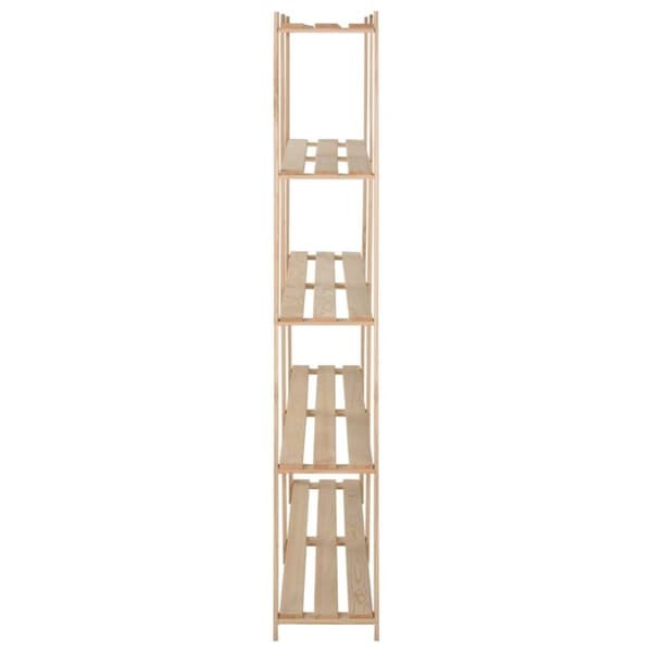 vidaXL opbevaringsreol i 5 niveauer 170x28,5x170 cm massivt fyrretræ