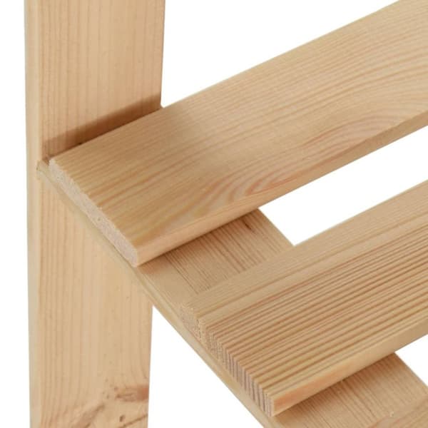 vidaXL Hjørnehylle 5 etasjer 82,5x82,5x170 cm heltre furu