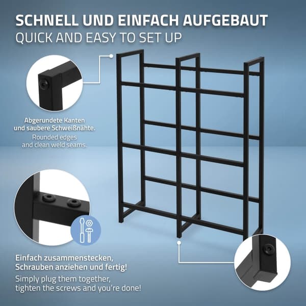 ML-Design Dryckesbackshylla för 6 backar; 91x31x116;5cm; Stål; fristående; Hylla för dryckesbackar; Dryckeshylla Backhylla Backhållare för ölbackar