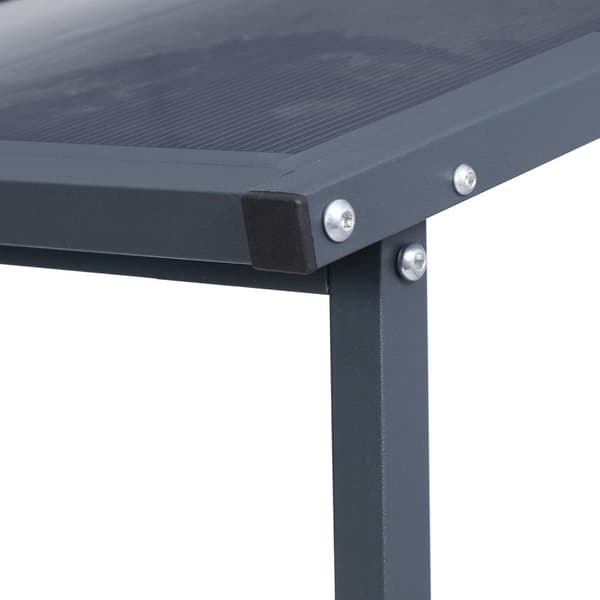 ML-Design Metal Fuloling Hylly Anthracite XXL 185 x 70 x 185 cm, polttopuut saaliit ulkona, puutarha takka puutaso 2,3 m³, Puu Line Pinoaminen Tuki
