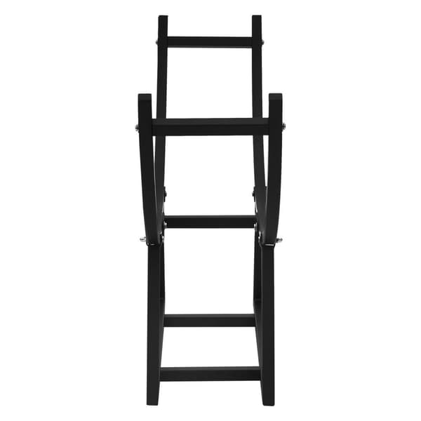 Polttopuuteline 55x94x21 cm musta metalli ML design