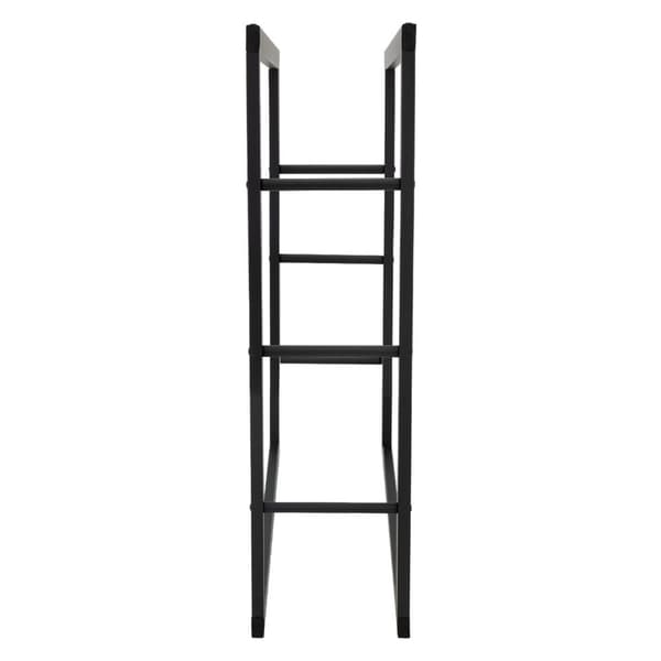 Vedställ 80x100x25 cm svart metall ML design