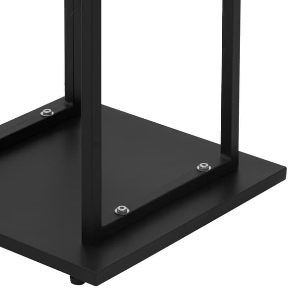 Brændereol 33x115x33 cm sort metal ML-design