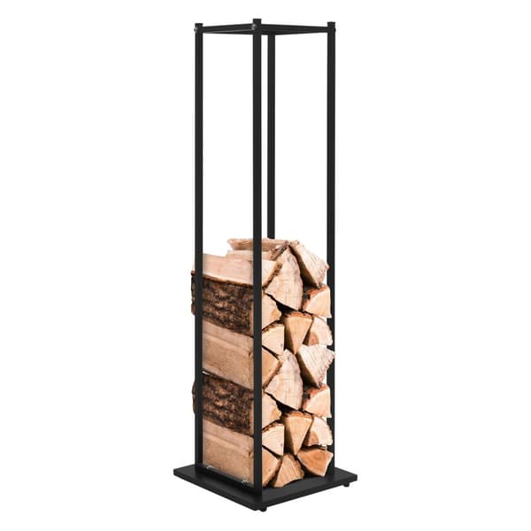 Brændereol 33x115x33 cm sort metal ML-design