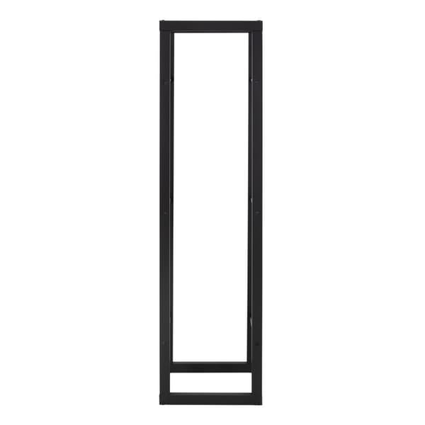 Brændereol 40x150x25 cm sort metal ML-design