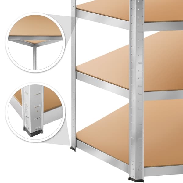 Stålreol - 180 x 89,5 x 89,5 cm, 875 kg