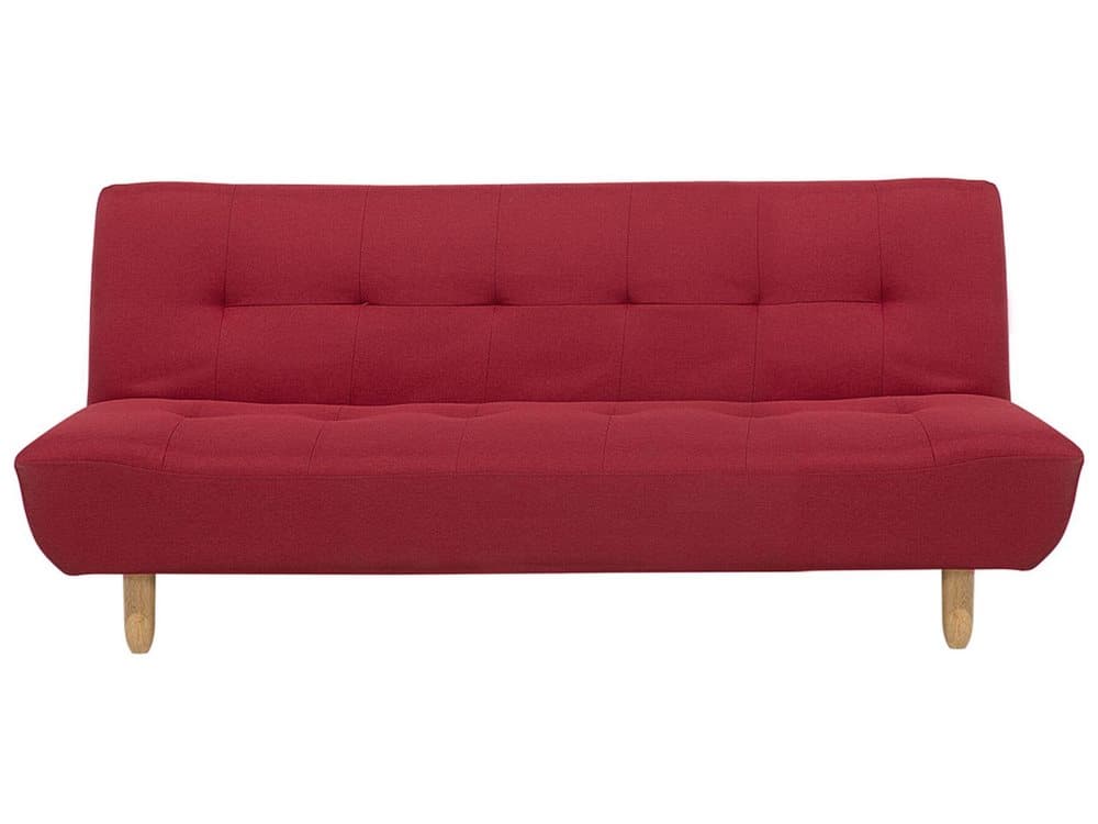 Bäddsoffa 3-sits röd ALSTEN