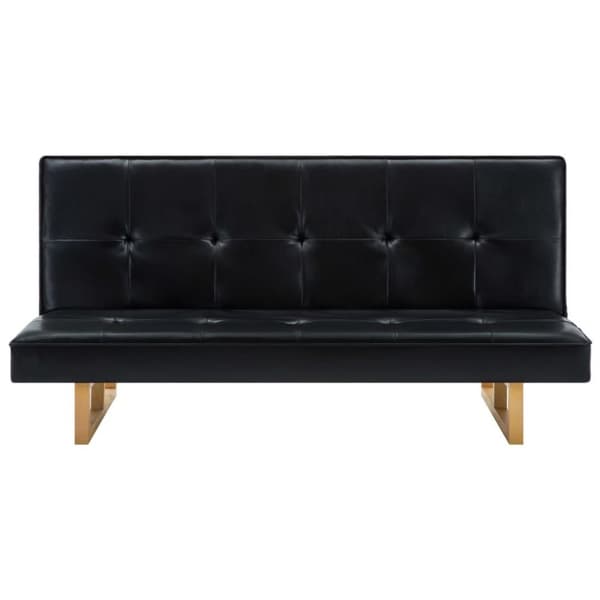 vidaXL sovesofa kunstlæder sort