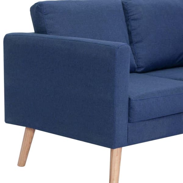 vidaXL 2-personers sofa i stof blå