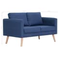 Miniatyrbillede 8 af 10: vidaXL 2-personers sofa i stof blå