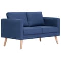Miniatyrbillede 1 af 10: vidaXL 2-personers sofa i stof blå
