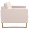 Miniatyrbillede 6 af 10: vidaXL 3-personers sofa i stof cremefarvet