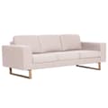 Miniatyrbillede 1 af 10: vidaXL 3-personers sofa i stof cremefarvet