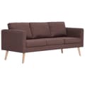 Miniatyrbillede 4 af 11: vidaXL sofasæt i 2 dele stof brun