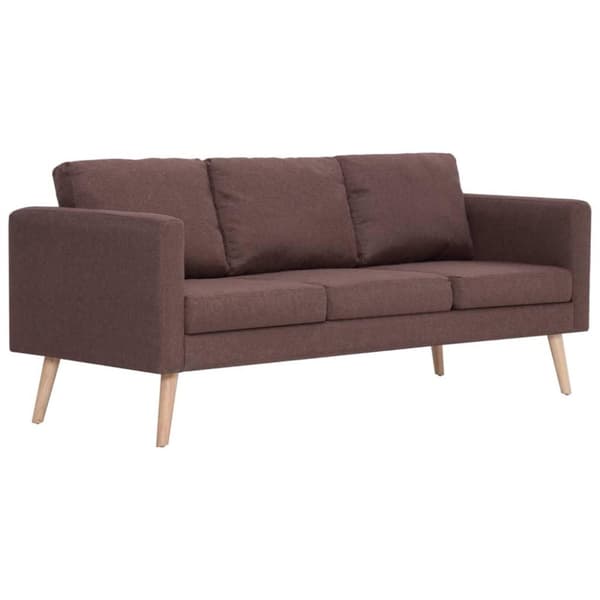 vidaXL sofasæt i 2 dele stof brun