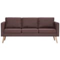 Miniatyrbillede 5 af 11: vidaXL sofasæt i 2 dele stof brun