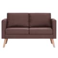 Miniatyrbillede 8 af 11: vidaXL sofasæt i 2 dele stof brun