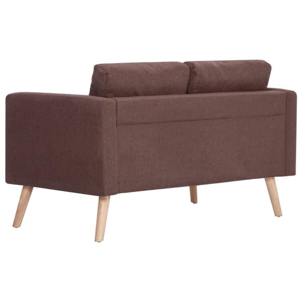 vidaXL sofasæt i 2 dele stof brun